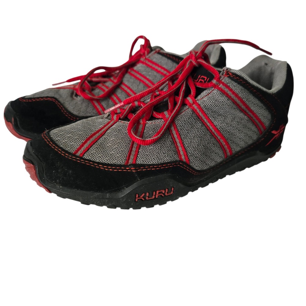 Kuru Chicane Womens 8 Trail Walking Shoes Grey Black Sneakers Hiking Comfort